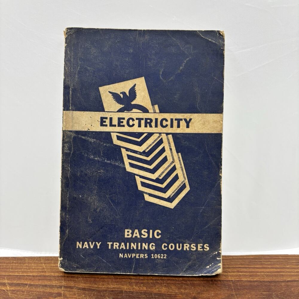 1952 Electricity Basic Navy Training Courses Navpers 10622